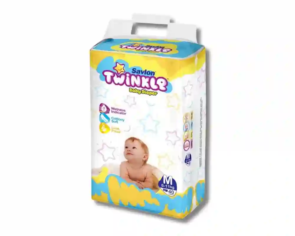 Savlon Twinkle Baby Pant Diaper (Size M)